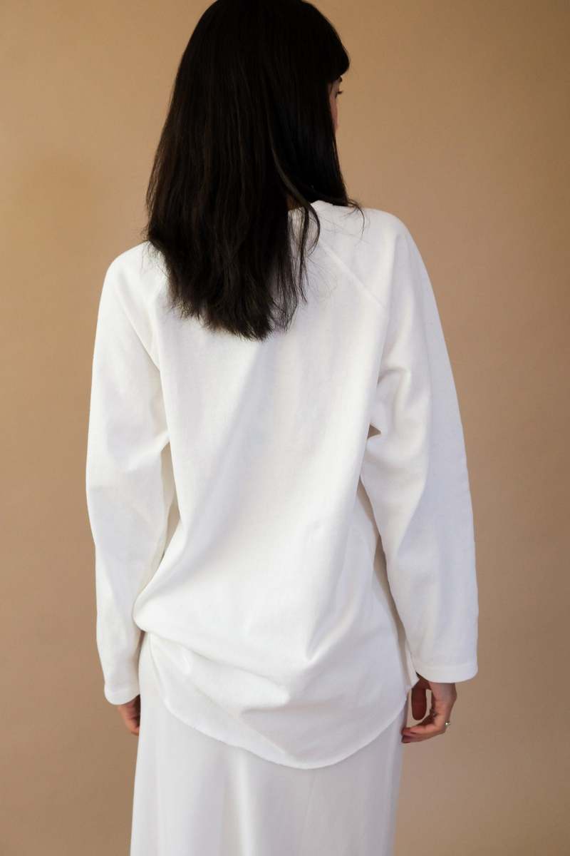 Le Bon Shoppe Heavy Cotton Raglan Tee - White Cotton