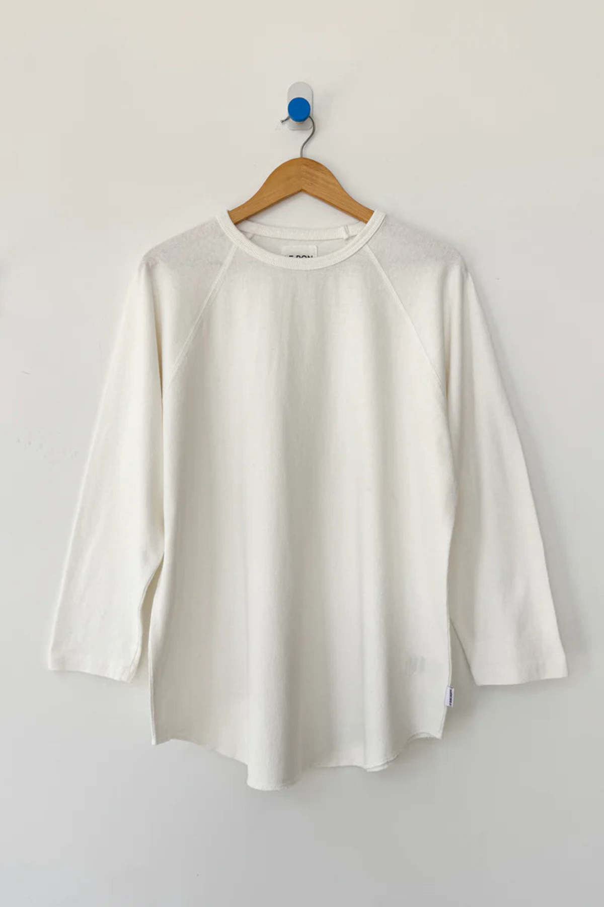 Le Bon Shoppe Heavy Cotton Raglan Tee - White Cotton - Image 6 of 10