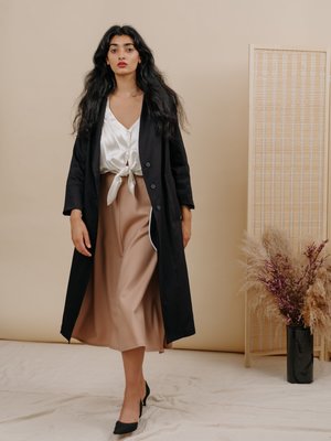 Wolcott : Takemoto Diane Blouse - White Silk Charmeuse Wolcott : Takemoto Diane Blouse - White Silk Charmeuse