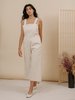 Wolcott : Takemoto Kate Jumpsuit - Eggshell Denim - Thumbnail 1
