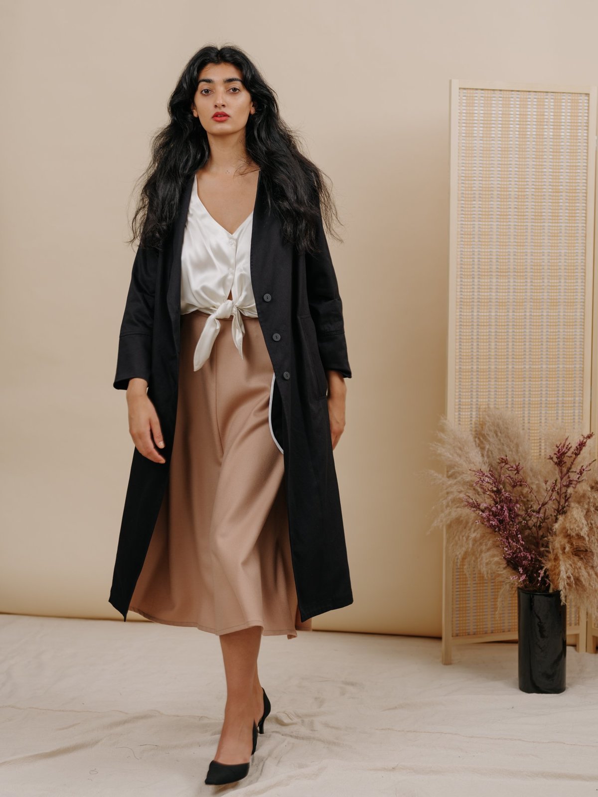 Wolcott : Takemoto New Norma Jacket - Black Cotton - Image 1 of 4