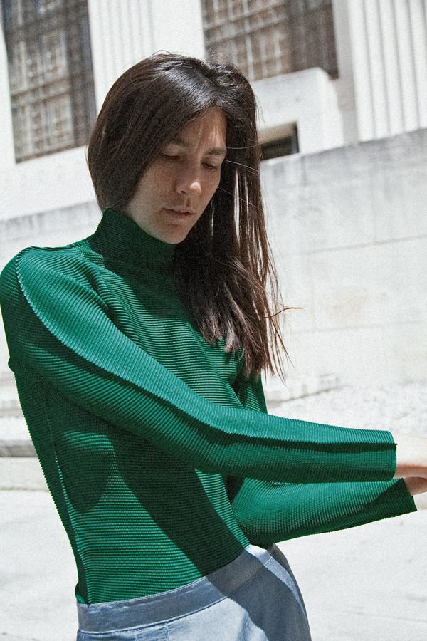 Issey Miyake Cauliflower - Pirates Blouse (Green) | Garmentory