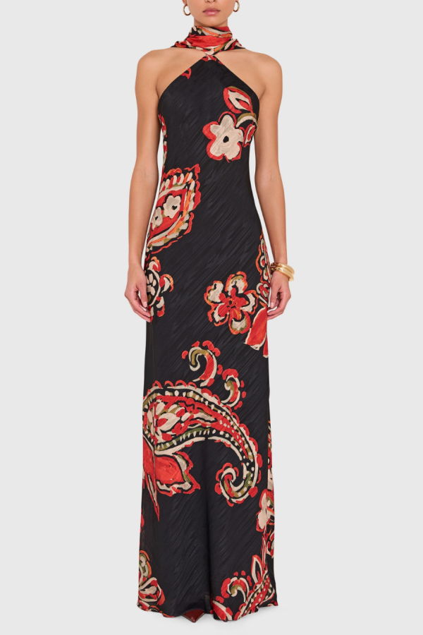Amanda Uprichard Ashton Maxi Dress - Kiara Print
