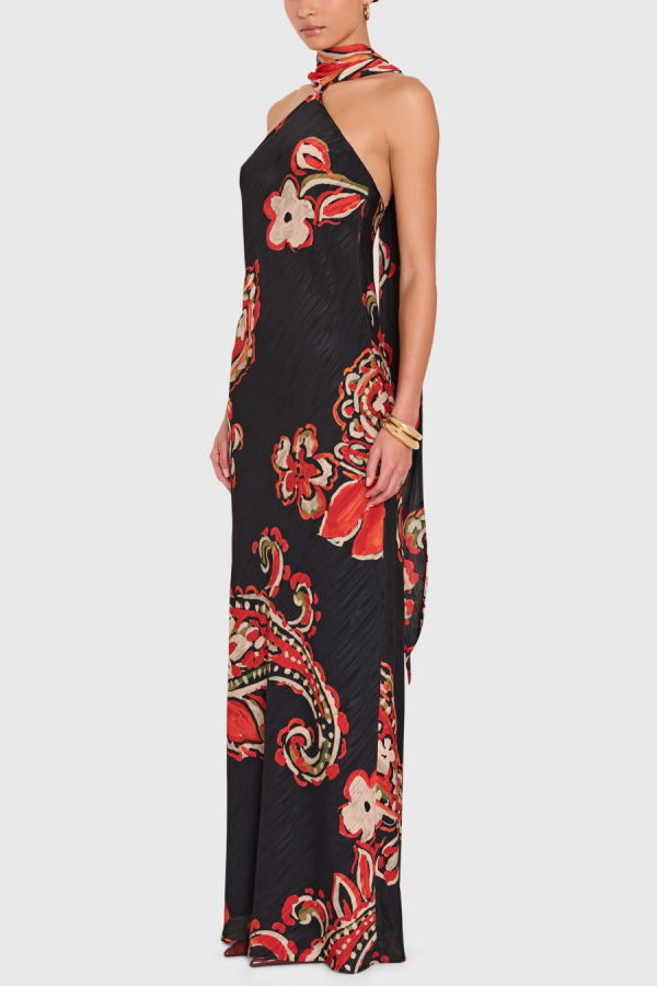 Amanda Uprichard Ashton Maxi Dress - Kiara Print