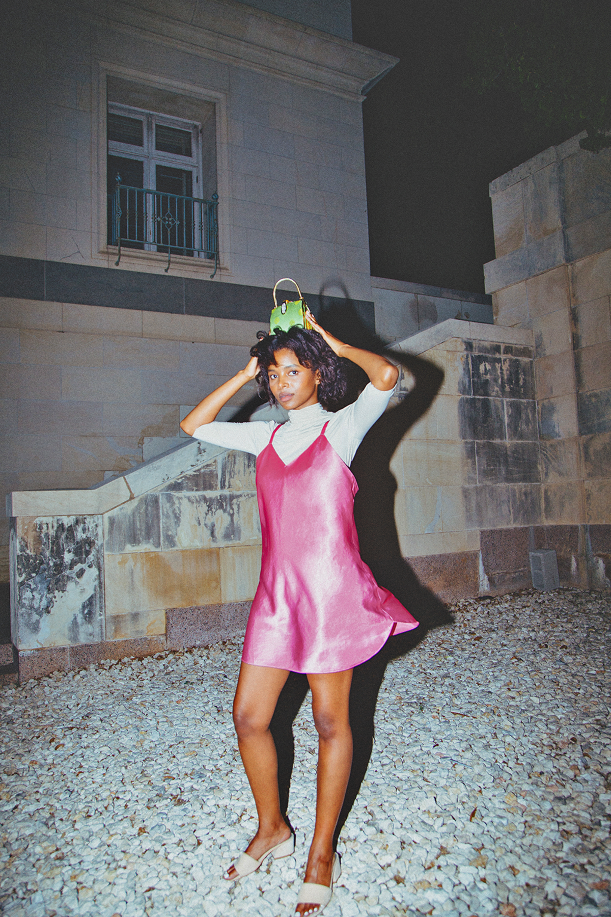 bubblegum pink slip dress BUBBLEGUM hot pink slip dress, small Foxy Fable