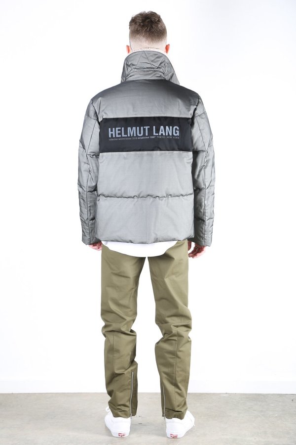 Helmut Lang Band Zip Puffer - Gray | Garmentory