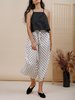 Wolcott : Takemoto Yayoi Pant - White Polka Dot Silk - Thumbnail 2