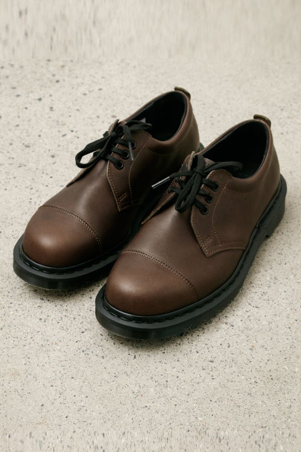 Margaret Howell Dr. Martens 1461 Grained Oiled Shoe - Dark Brown