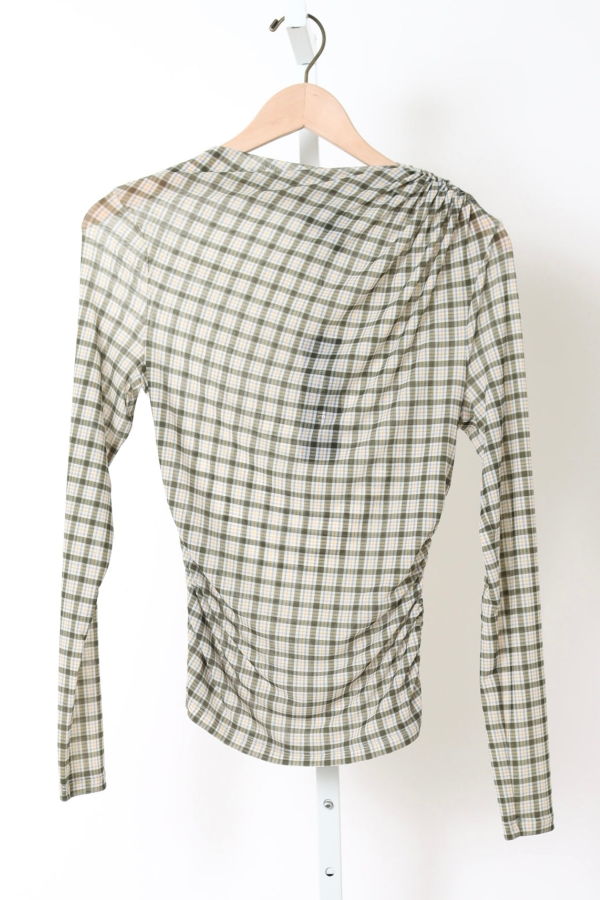 Veronica Beard Nuvina Plaid Top