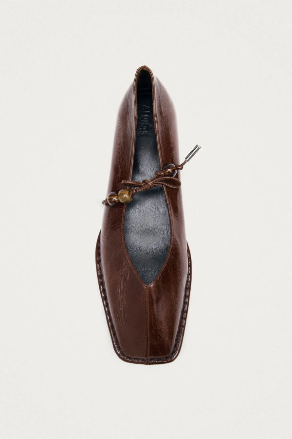 Alohas Sway Beads Rift Ballet Flat - Brown