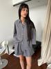 Deiji Studios Set Shorts - Indigo Check - Thumbnail 3