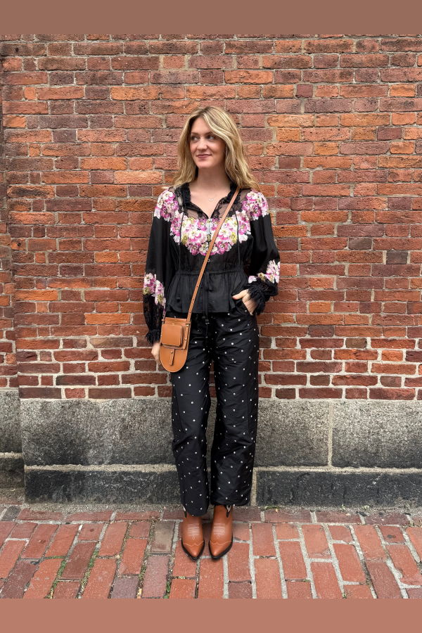 Donni. The Silk Taffeta Cargo Pant