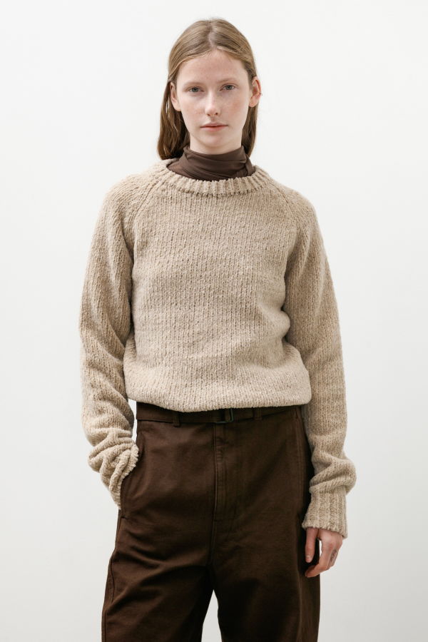 Auralee Cashmere Chenille Knit Pullover