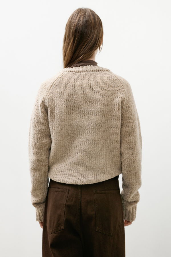 Auralee Cashmere Chenille Knit Pullover