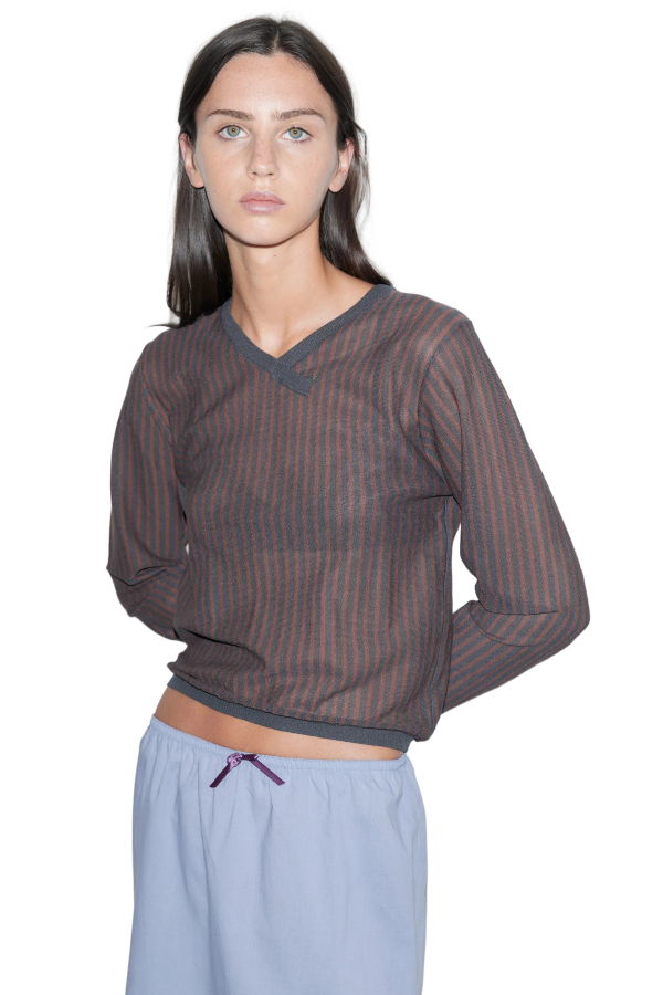 Deiji Studios Stripe Long Sleeve Top