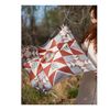Matty Miller Studio 100% Silk Heirloom Folk Quilt Pattern Scarf - Thumbnail 10