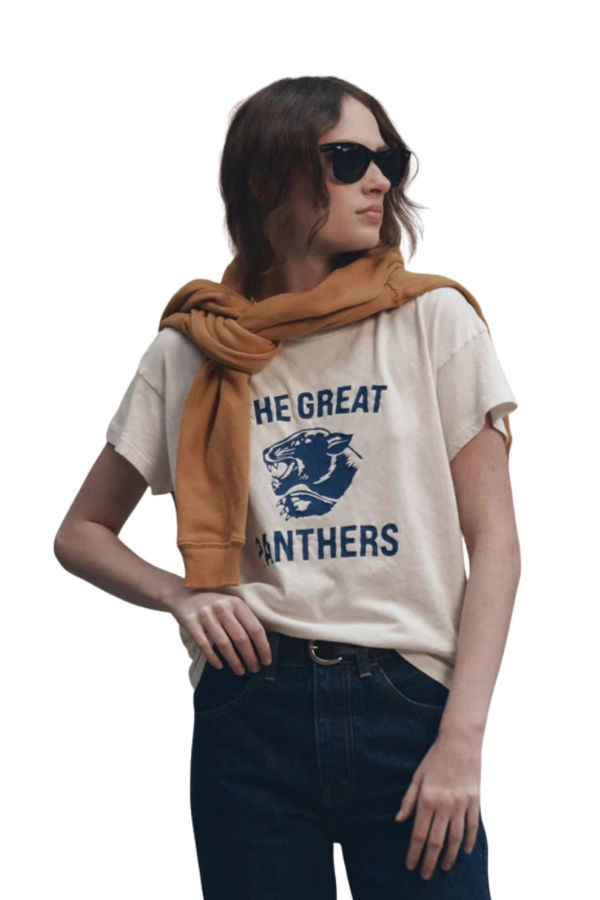 The Great. The Boxy Crew with Growling Panther Graphic Tee