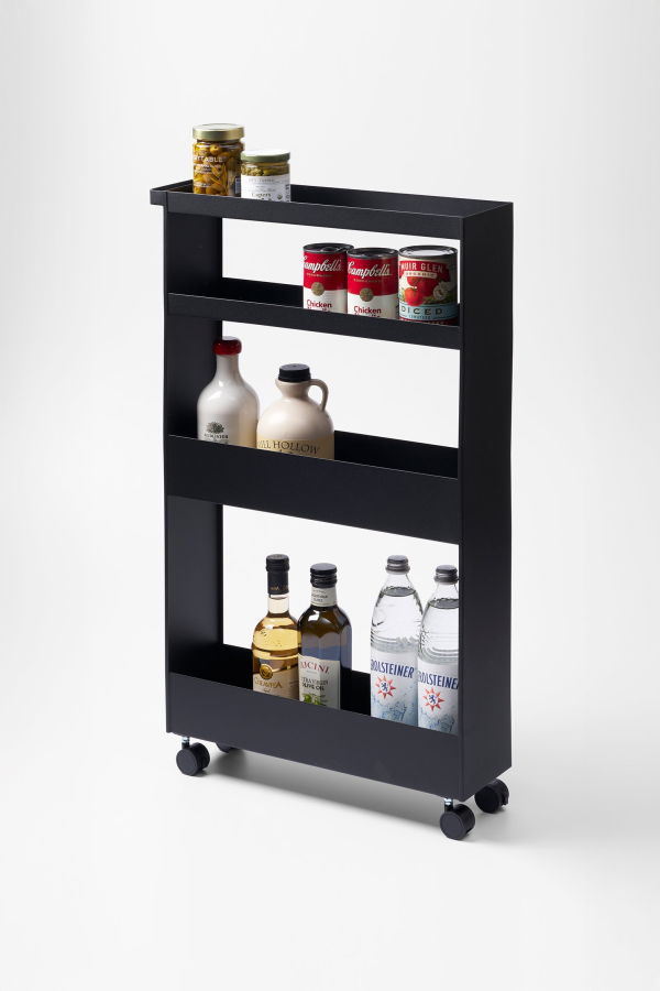 Yamazaki Home Slim Rolling Wagon - Steel