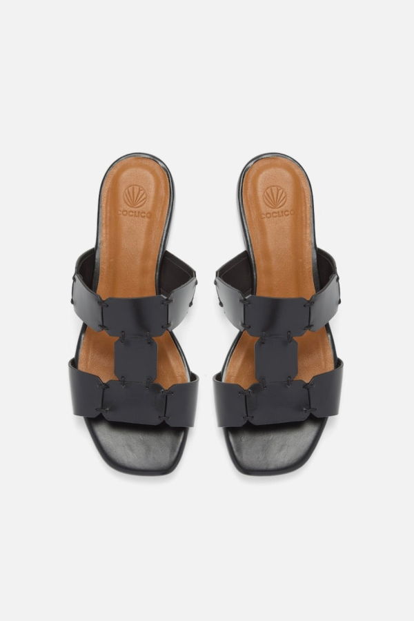 Coclico Abba Sandal - Black Vacchetta