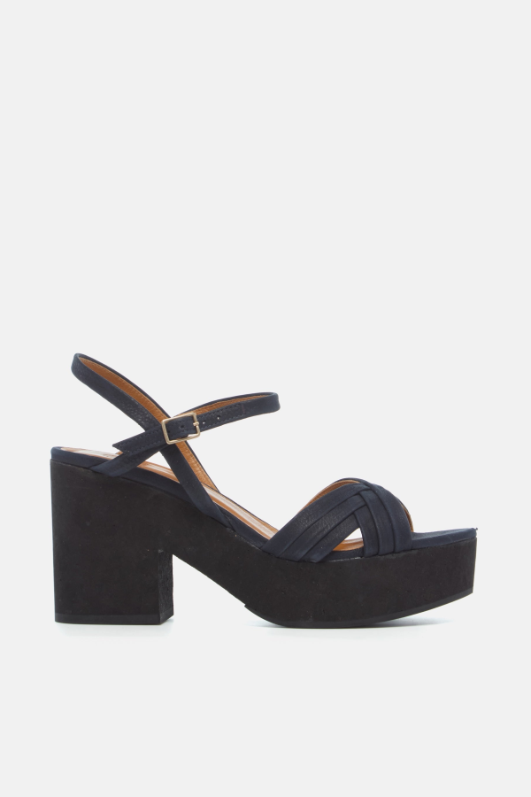 Coclico Bee Platform Sandal - Navy Nubuck