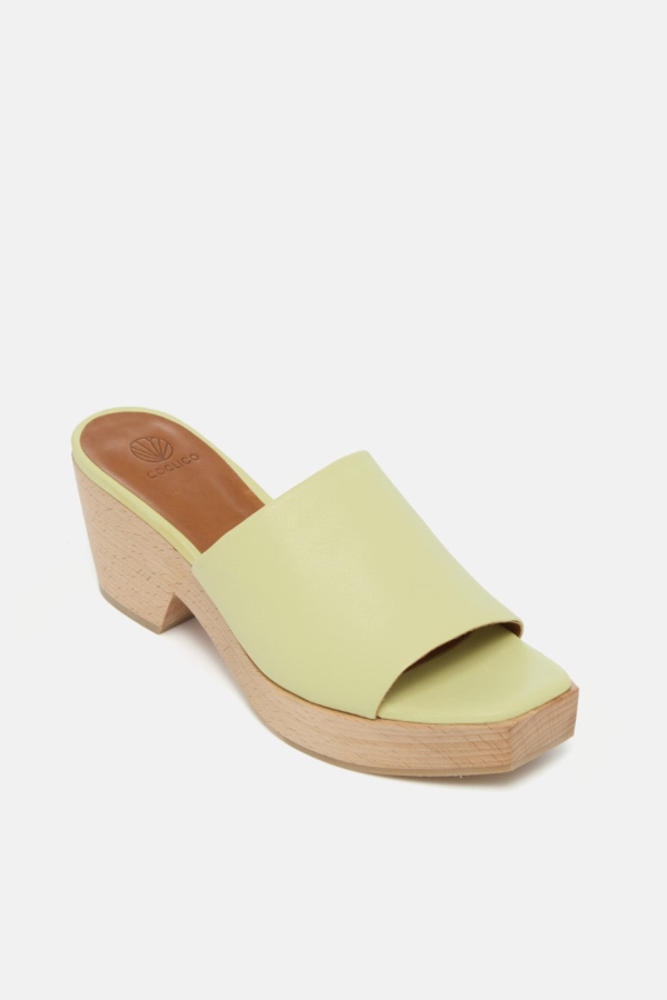 Coclico Mist Clog Sandal - Limoncello Leather