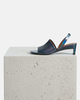 Coclico Time Heeled Sandal - Carbon Iridescent Leather - Thumbnail 4