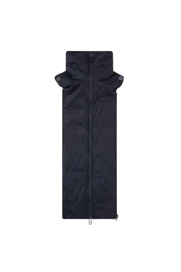 Veronica Beard Funnel Neck Down Dickey - Navy