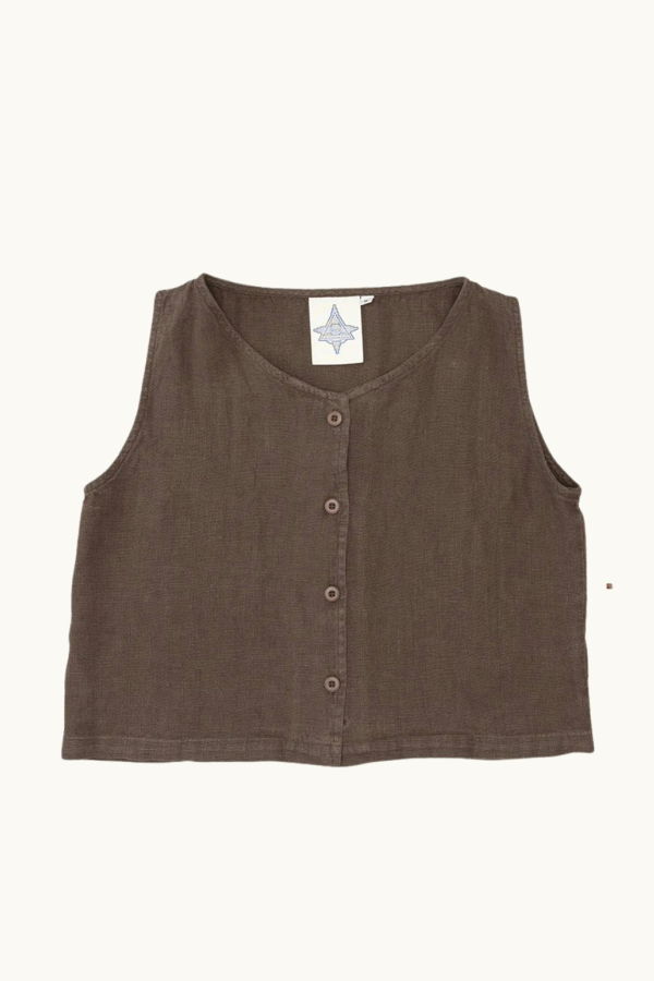Jungmaven Hemp Skyline Vest - Coffee