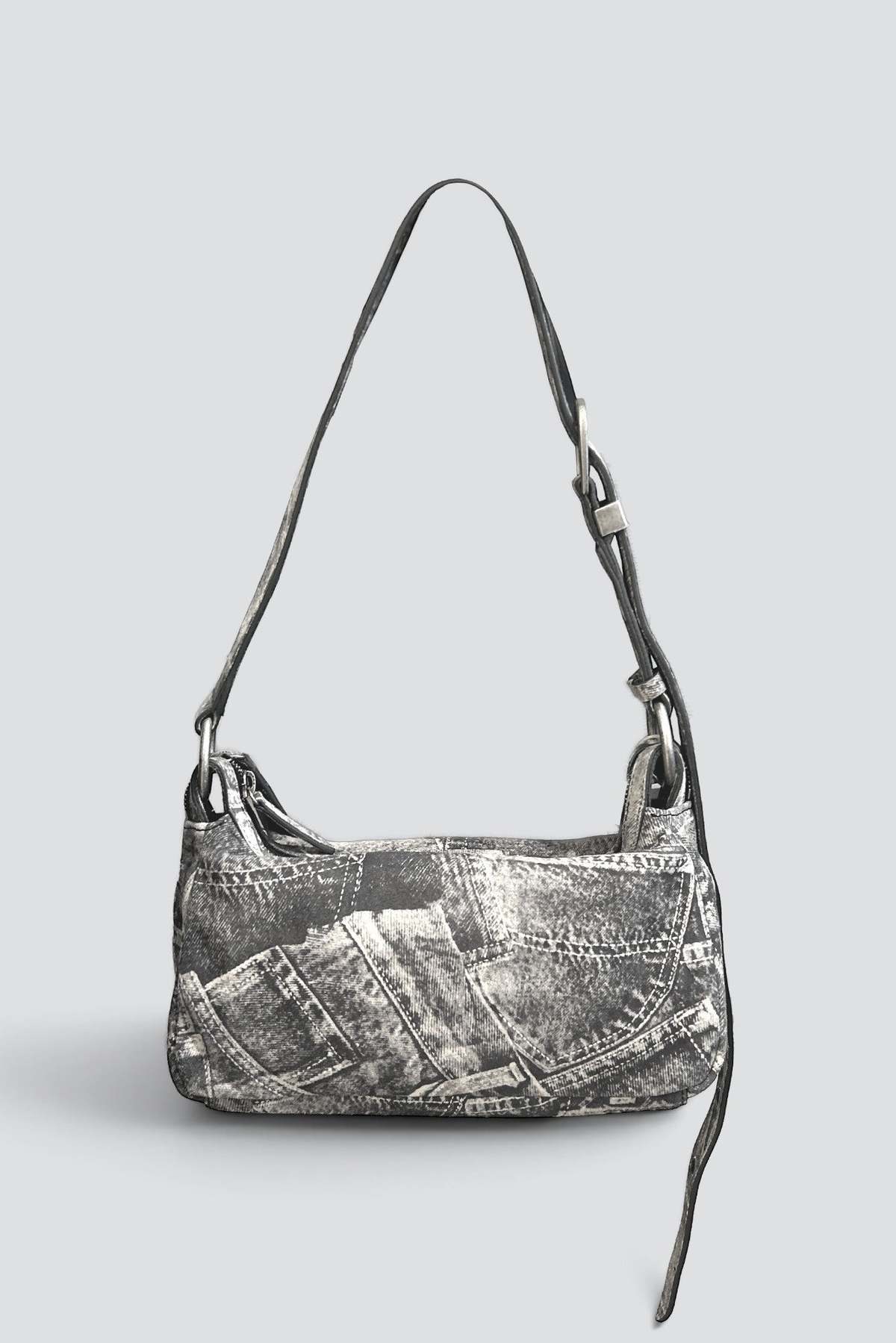 Marge Sherwood Printed Suede Outpocket Hobo Mini Bag - Image 2 of 2