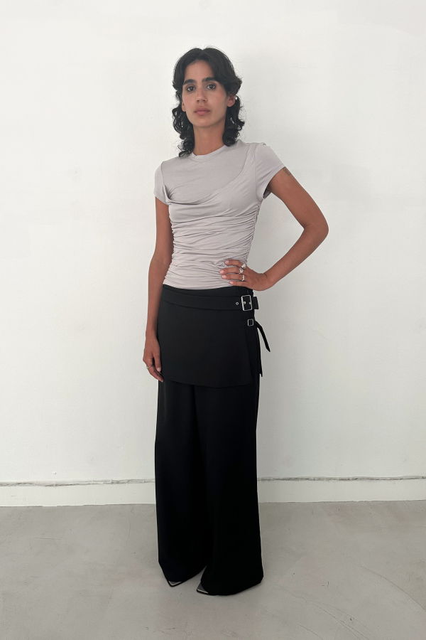 SAEMDI Lelia Layered Skirt Trousers