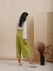 Wolcott : Takemoto Georgia Cuff Pant - Green Cotton Twill - Thumbnail 3