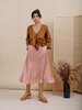 Wolcott : Takemoto Shadow Skirt - Pink Silk - Thumbnail 1