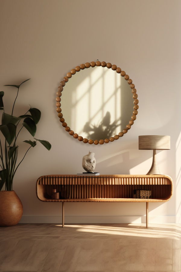 Expo Bazaar Decorative Wall Mirror - Natural