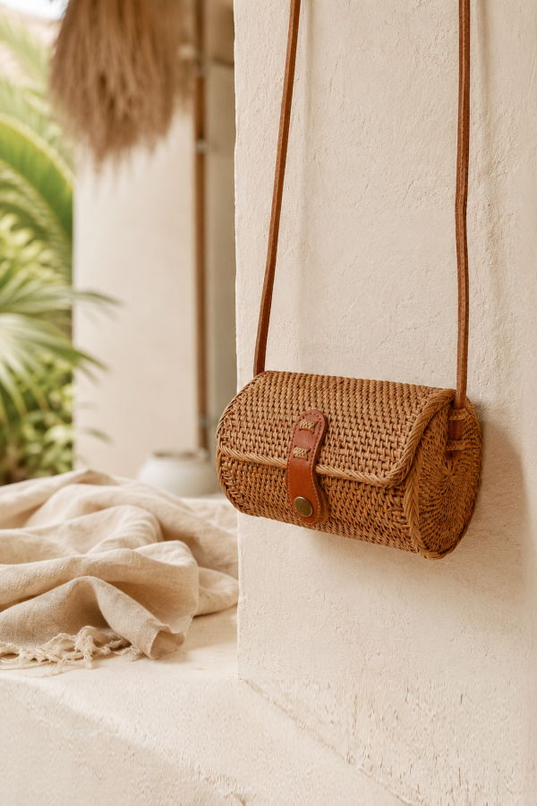 Village Thrive Diah Rattan Purse