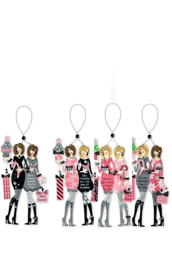 Sunset Vista Designs Fabulous Friends Ornaments - Set of 4