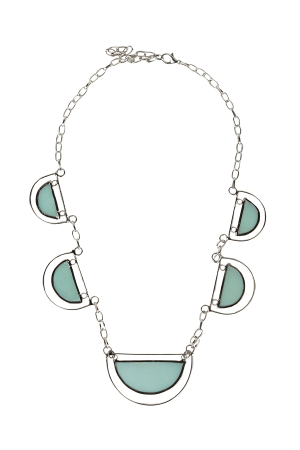 Ten Thousand Villages Half Moon Capiz Necklace