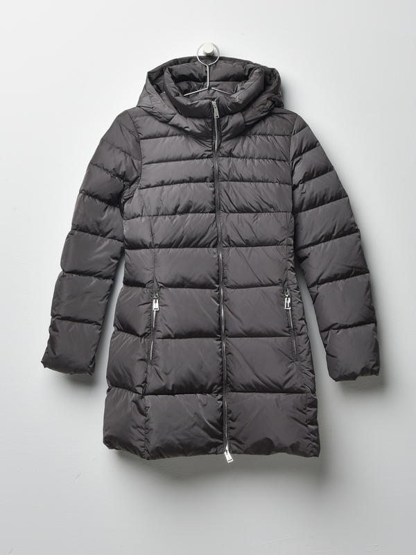 add hooded down coat