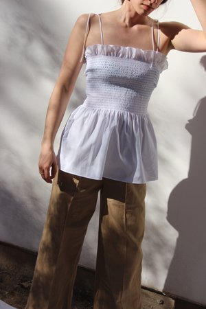 Shaina Mote Opal top - Bone Shaina Mote Opal top - Bone