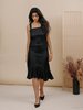 Wolcott : Takemoto Flo Dress - Black Silk - Thumbnail 1