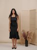 Wolcott : Takemoto Flo Dress - Black Silk - Thumbnail 3