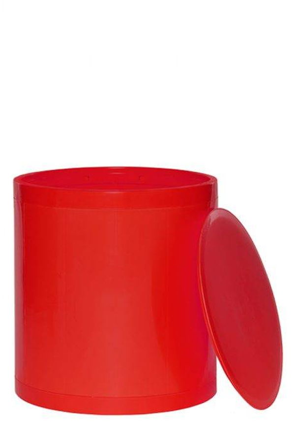 Expo Bazaar Otto Round Plastic Storage Ottoman Stool