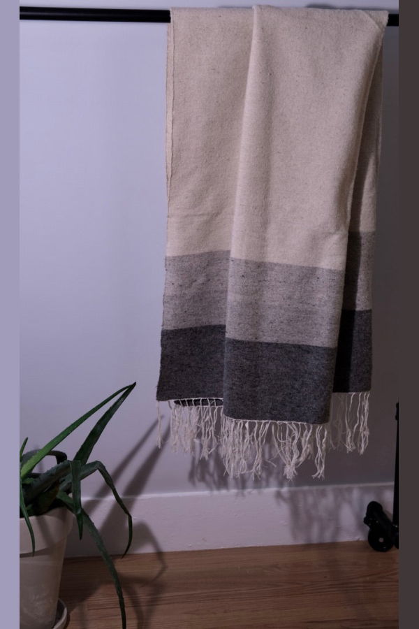 TŪNIQ Oversized Shawl Block Weave