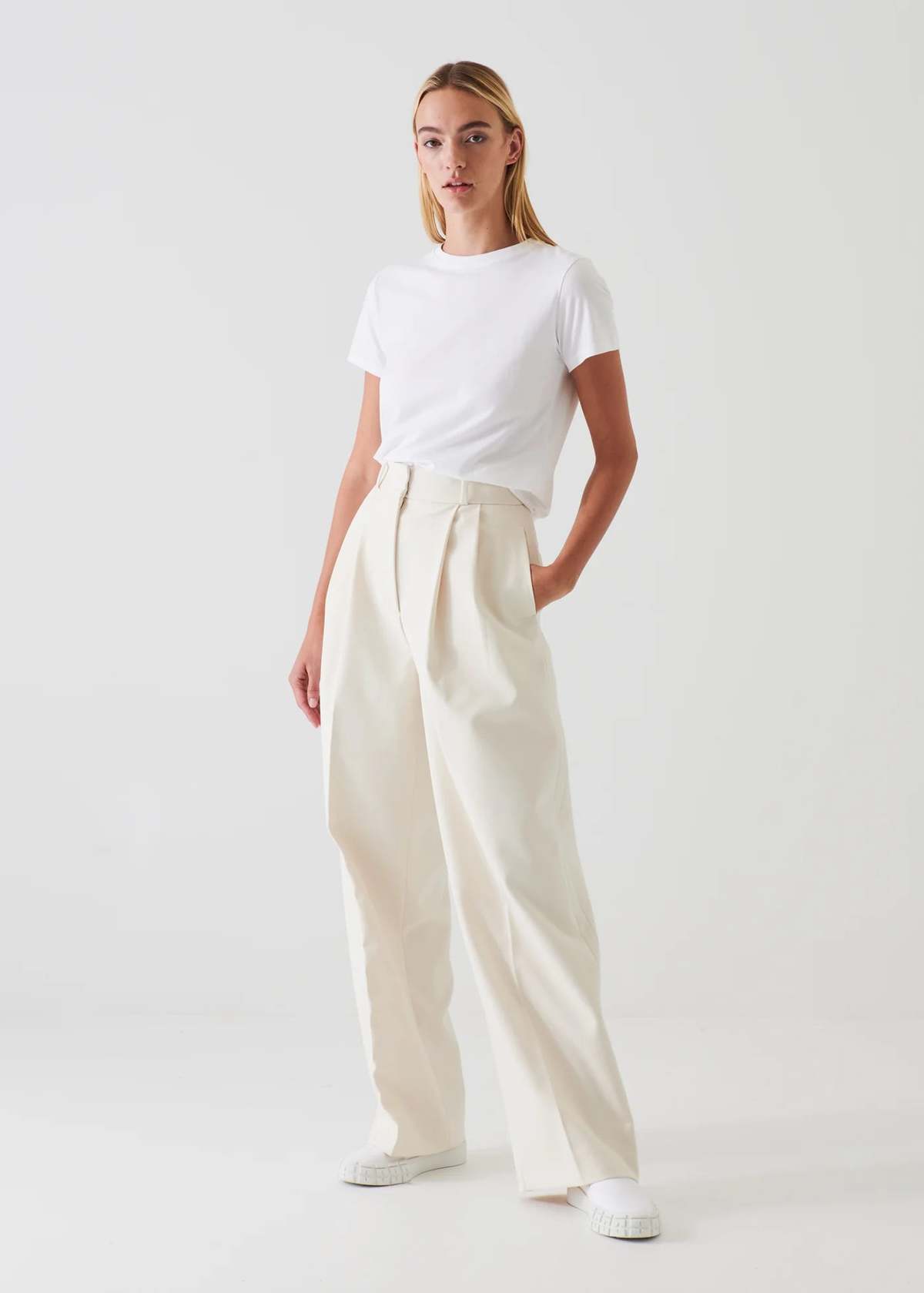Patrick Assaraf Pima Cotton Stretch Slim T-Shirt - Image 2 of 7