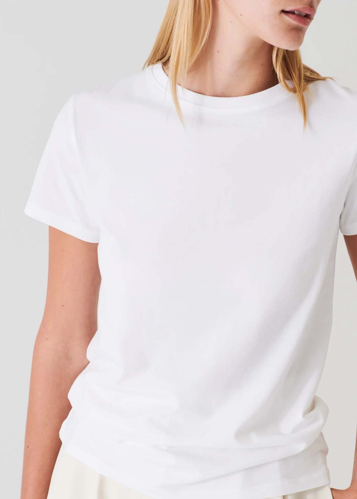 Patrick Assaraf Pima Cotton Stretch Slim T-Shirt - Image 6 of 7