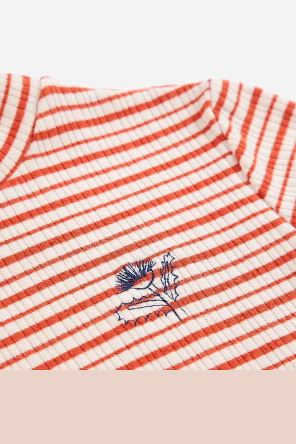 KIDS Bobo Choses Energy Flower Stripes Turtleneck Top
