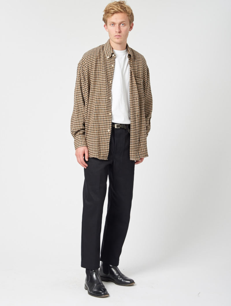 Our Legacy Borrowed BD Shirt - Brown Recycled Gingham
