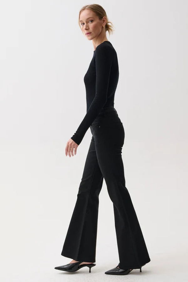 Pistola Kinsley Mid Rise Ultra Flare Jeans - Night Flight