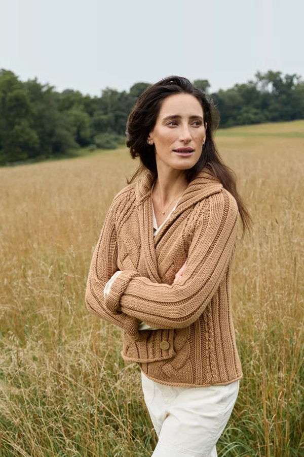 Frank & Eileen Mini Cotswolds Cable Cardigan