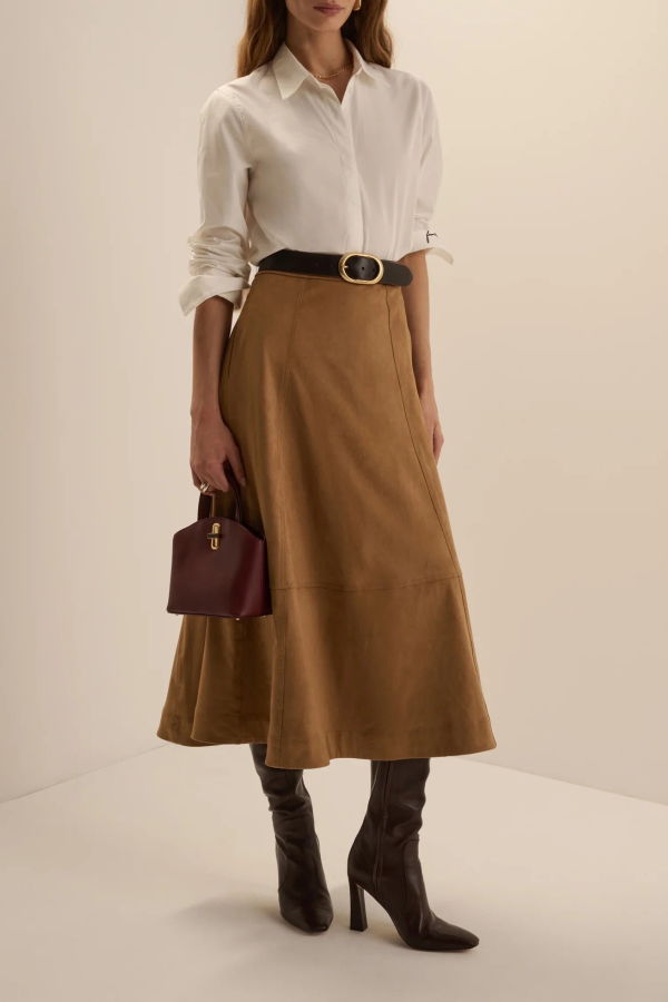 Favorite Daughter The Aspen Skirt - Camel