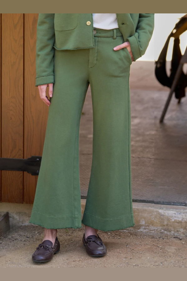 Frank & Eileen Cropped Riley Trouser - Nori